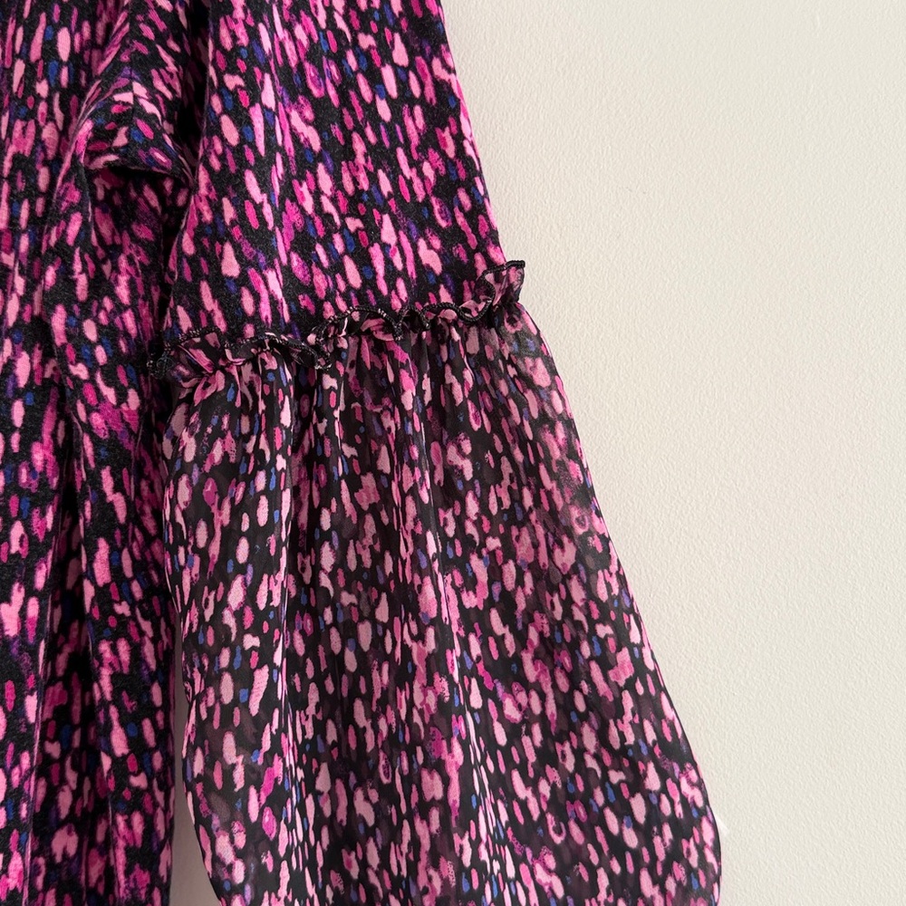 Lane Bryant Ruffled Multicolor Knit Top Size 14/16 - Picture 4 of 11